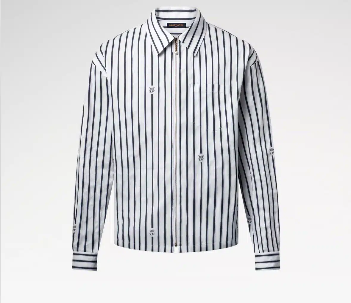 Long-Sleeved Zip-Up Shirt