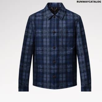 Monogram Tartan Denim Overshirt