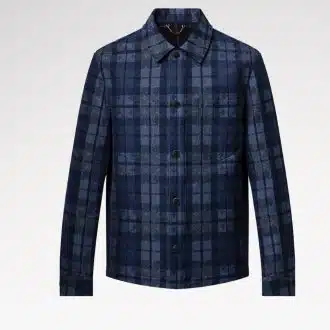 Monogram Tartan Denim Overshirt