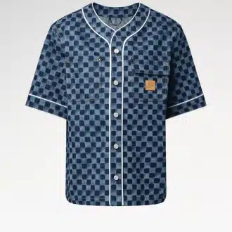Damier Denim Baseball Shirt