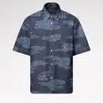 Monogram Short-Sleeved Chambray Shirt