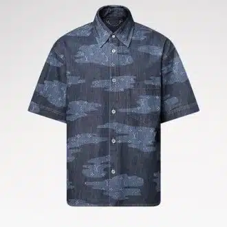Monogram Short-Sleeved Chambray Shirt