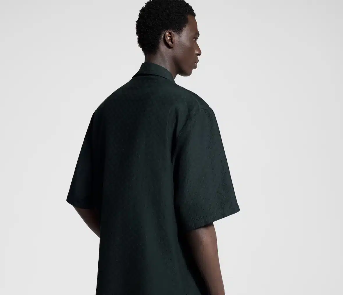 Mini Monogram Silk-Cotton Blend Short-Sleeved Shirt - Image 2