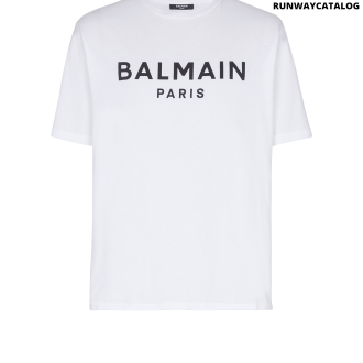 T-shirt with Balmain Paris print