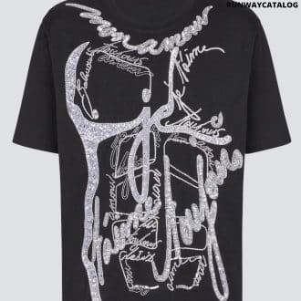 T-shirt with torso and "Love Letter" embroidery