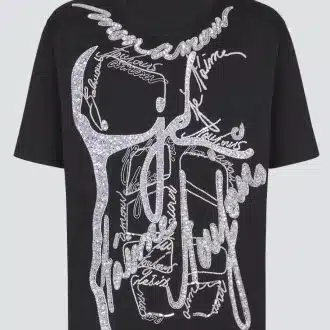 T-shirt with torso and "Love Letter" embroidery