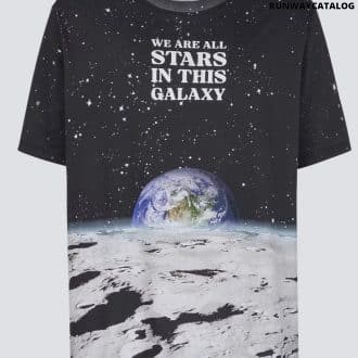 Earth & Stars print T-shirt