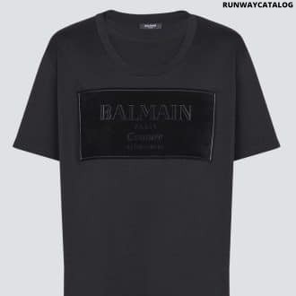 Big couture label flock t-shirt, regular fit