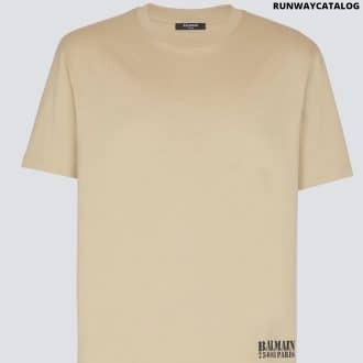 Small Balmain Stamp printed T-shirt