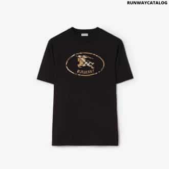 Check Knight Stamp Cotton T-shirtPrice