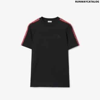 Check Trim Cotton T-shirt