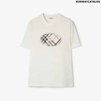 Check Knight Stamp Cotton T-shirtPrice