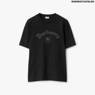 Gothic Logo Cotton T-shirt