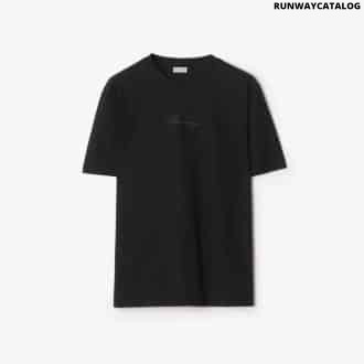 Check Cursive Logo Cotton T-shirtPrice