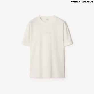 Check Cursive Logo Cotton T-shirtPrice