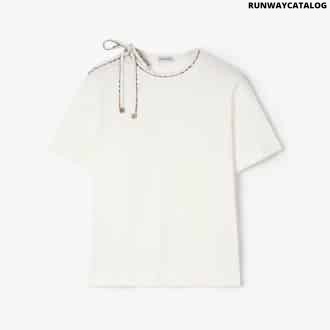 Tie-sleeve Cotton T-shirt