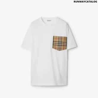 Check Pocket Cotton T-shirtPrice