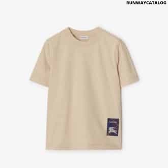 Check Label Cotton T-shirt