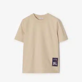 Check Label Cotton T-shirt