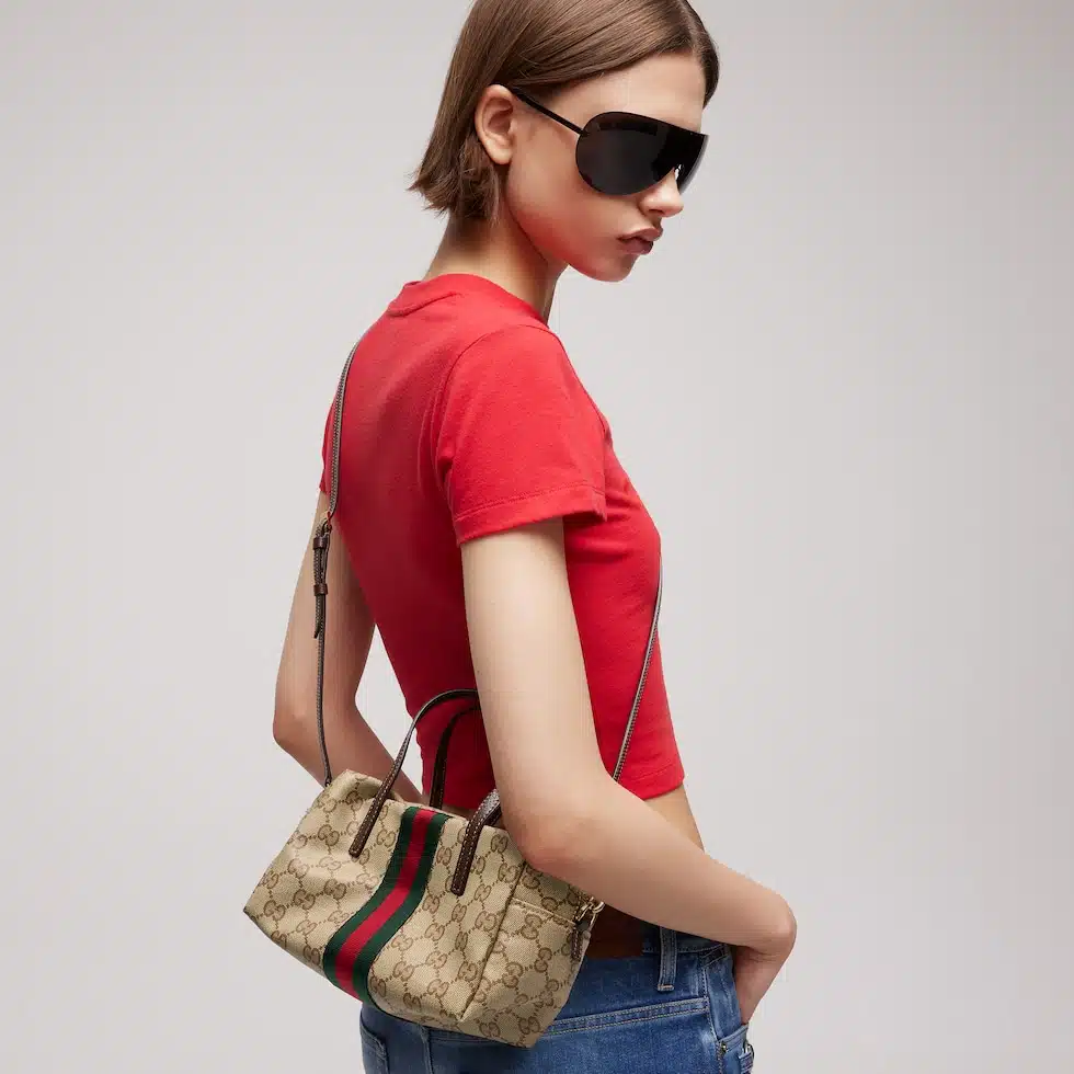 Mini boston bag with Web - Image 4