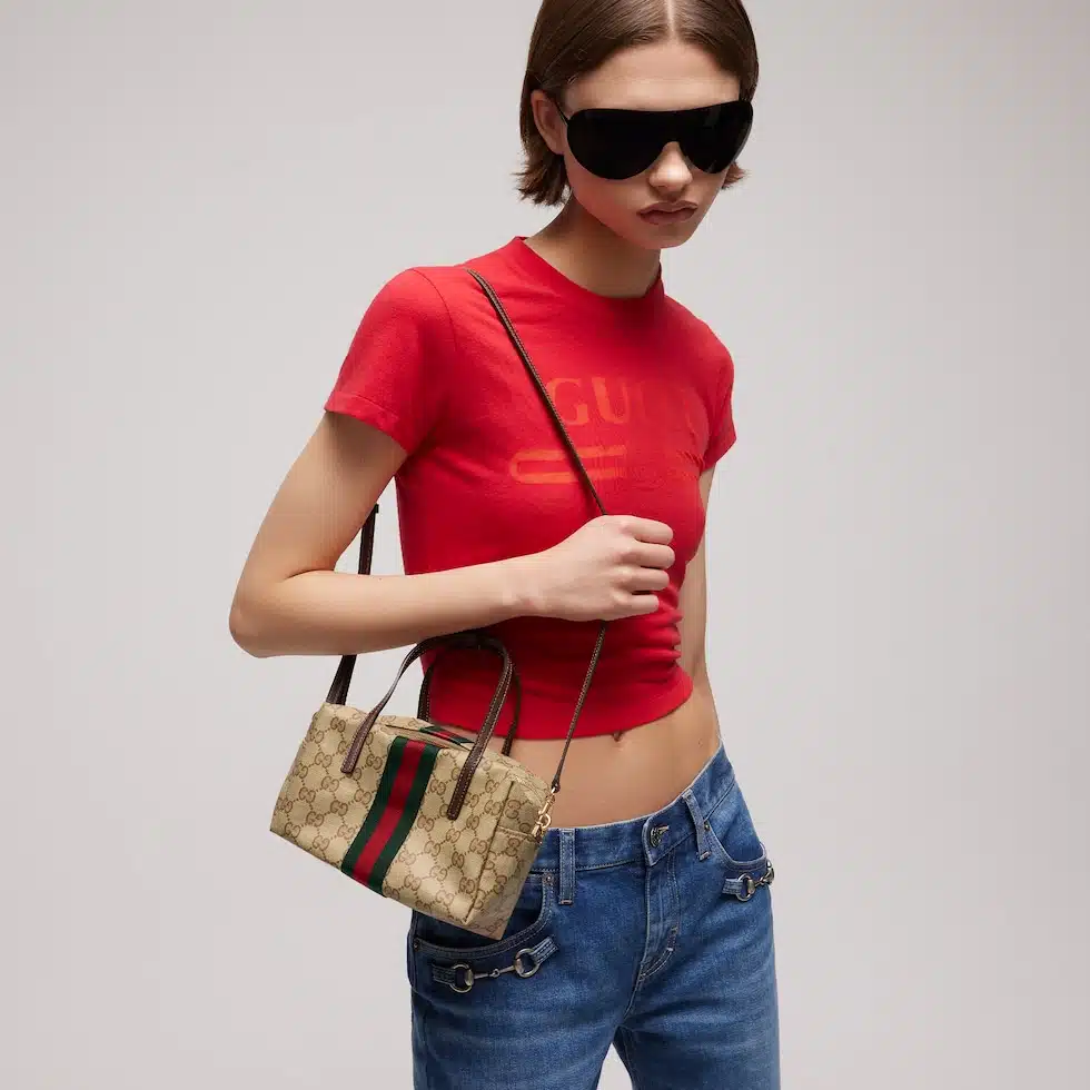 Mini boston bag with Web - Image 3