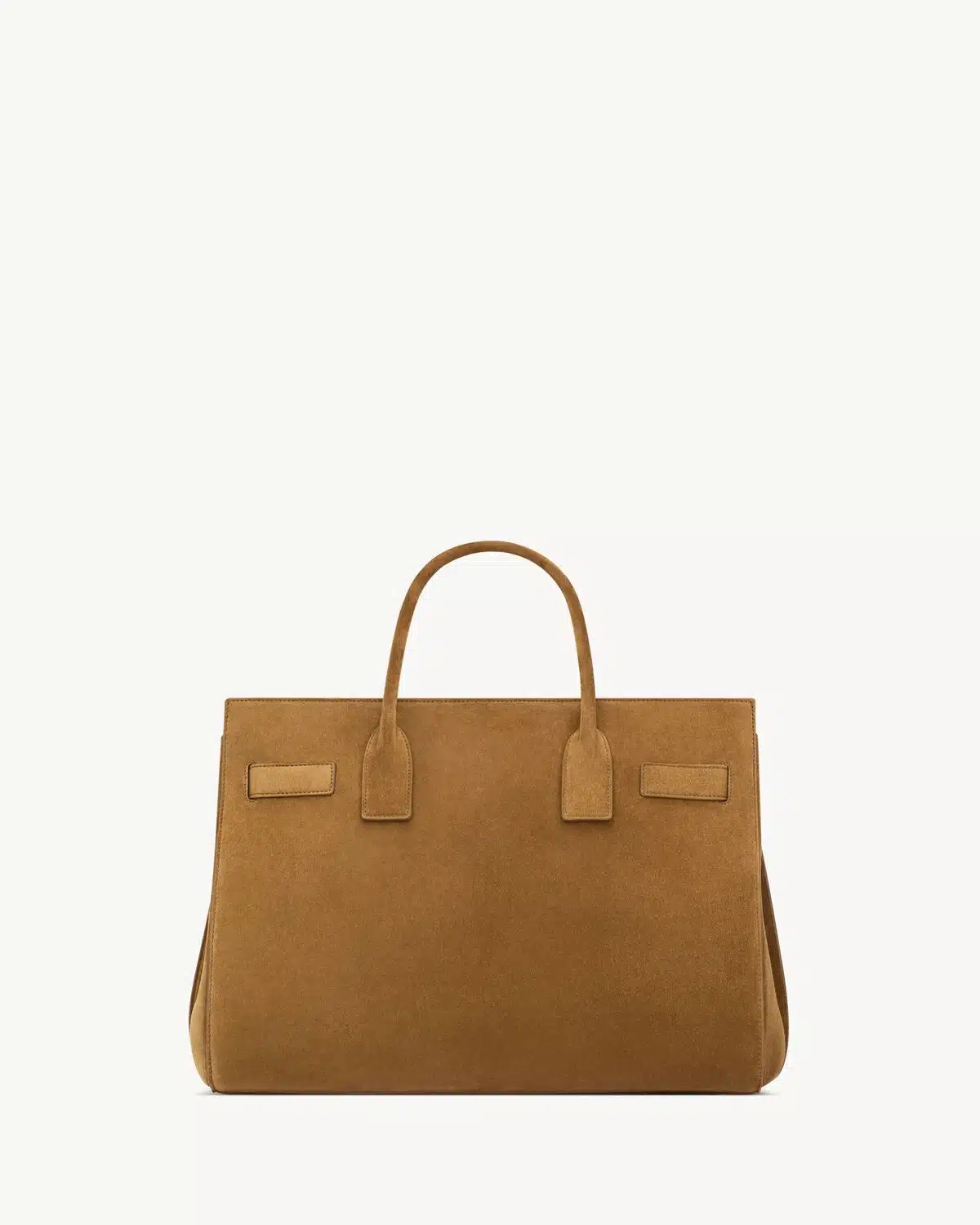 SAC DE JOUR IN SUEDE – LARGE CARAMEL COGNAC - Image 2