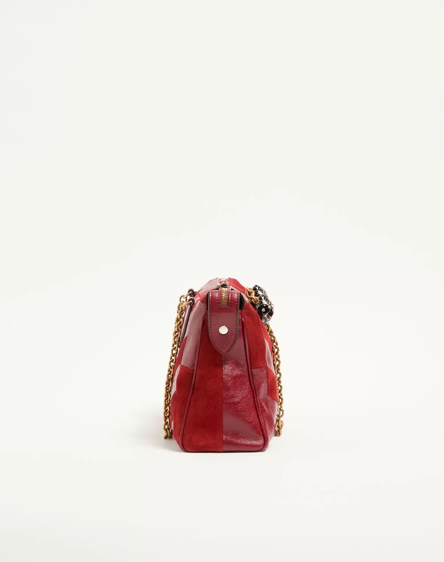 Valentino Garavani Panthea Medium Shoulder Bag In Suede And Nappa With Chevron Motif - Image 2