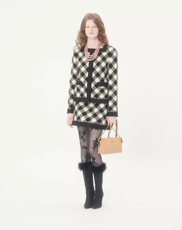 Valentino Garavani Panthea Small Shoulder Bag In Nappa Leather With A Chevron Pattern - Image 2