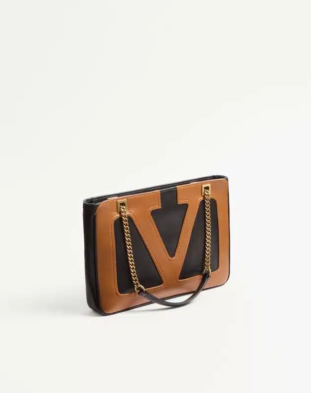 Valentino Garavani Viva Superstar Small Nappa Leather Shopping Bag - Image 3