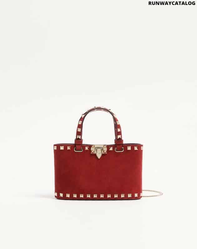 Rockstud mini suede shopping bag - Image 2
