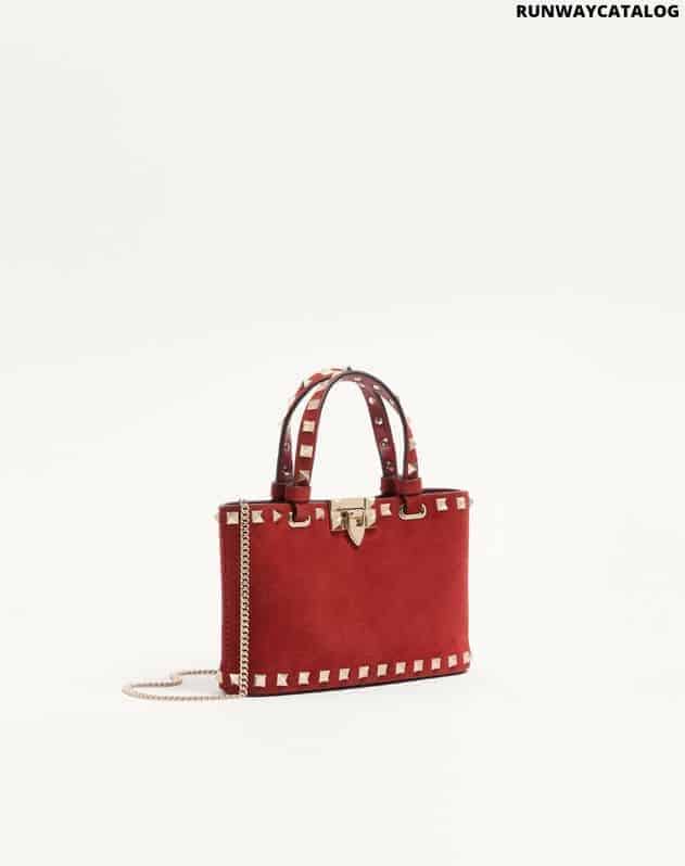 Rockstud mini suede shopping bag - Image 3