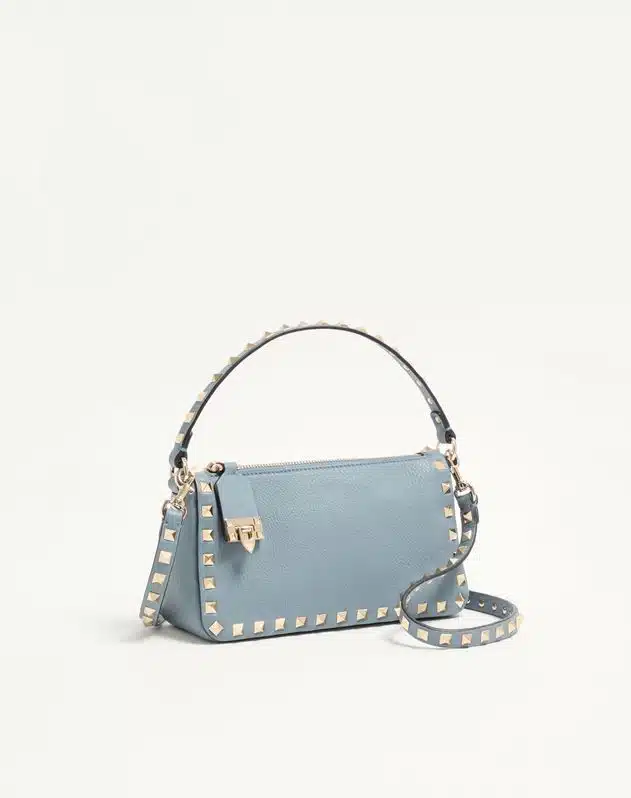 Small Rockstud Grainy Calfskin Crossbody Bag - Image 3
