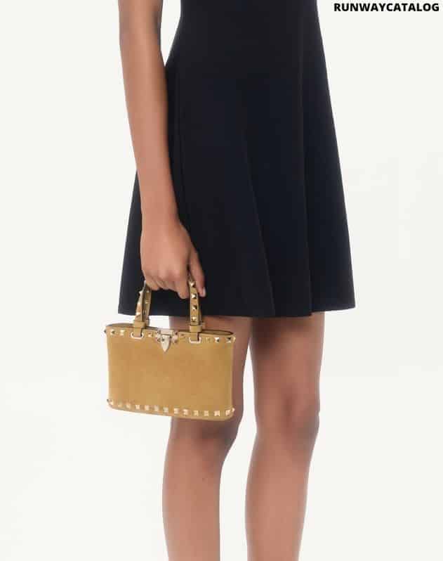 Rockstud mini suede shopping bag - Image 2