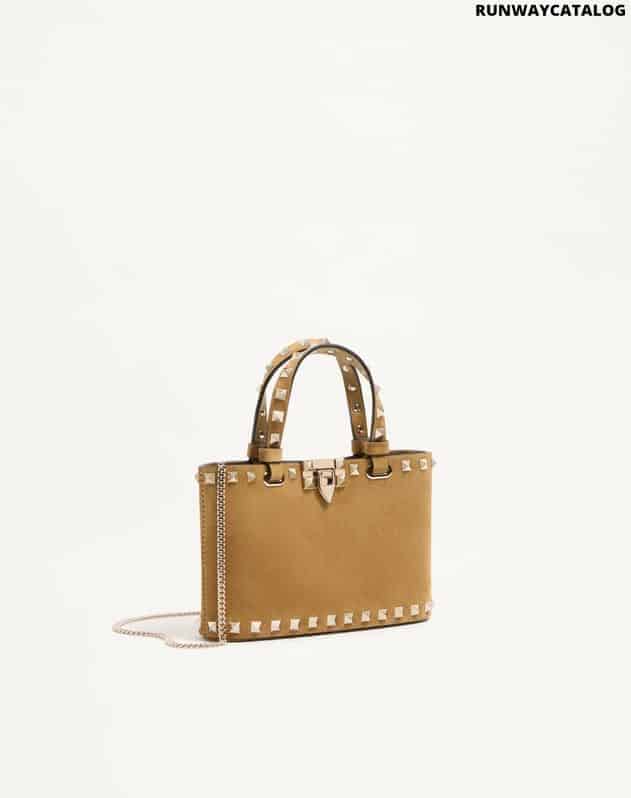 Rockstud mini suede shopping bag - Image 3