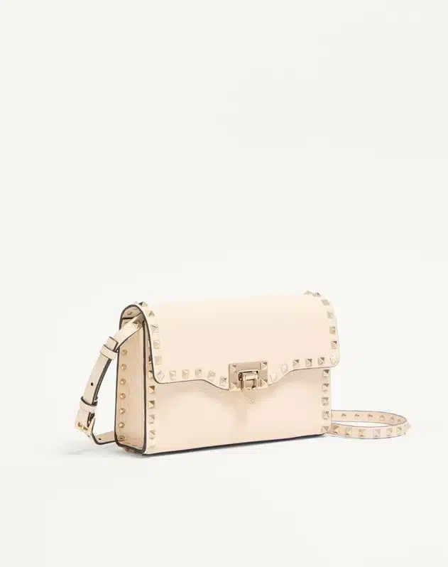 Small Rockstud Grainy Calfskin Crossbody Bag - Image 3
