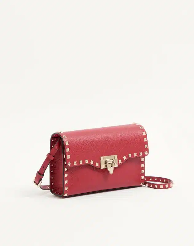 Small Rockstud Grainy Calfskin Crossbody Bag - Image 2