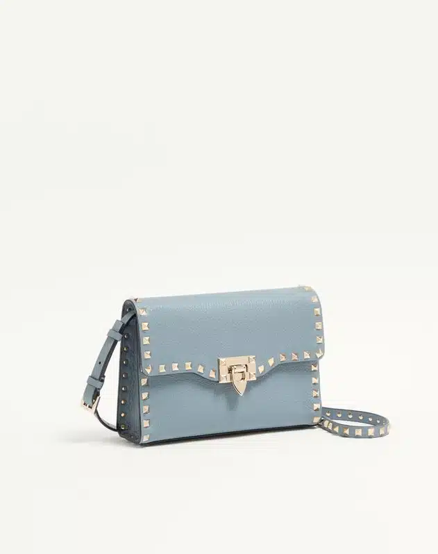 Small Rockstud Grainy Calfskin Crossbody Bag - Image 3