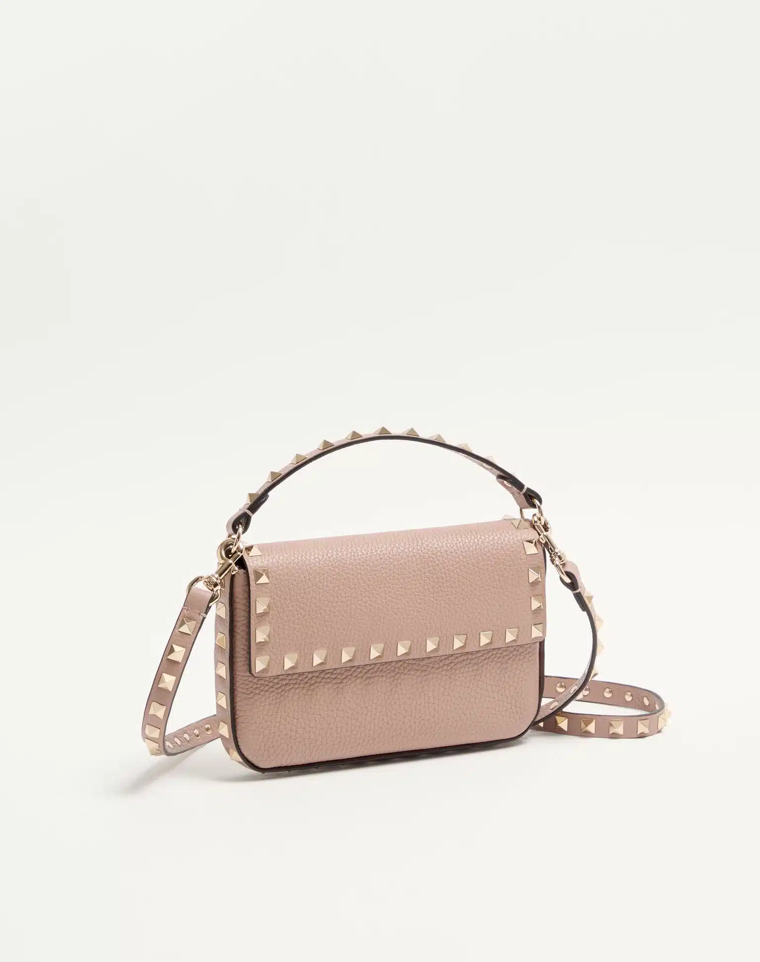 Rockstud Grainy Calfskin Pouch - Image 2