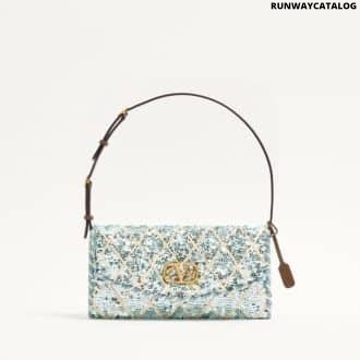 Valentino Garavani Devain Small Shoulder Bag With Rhombelle Embroidery