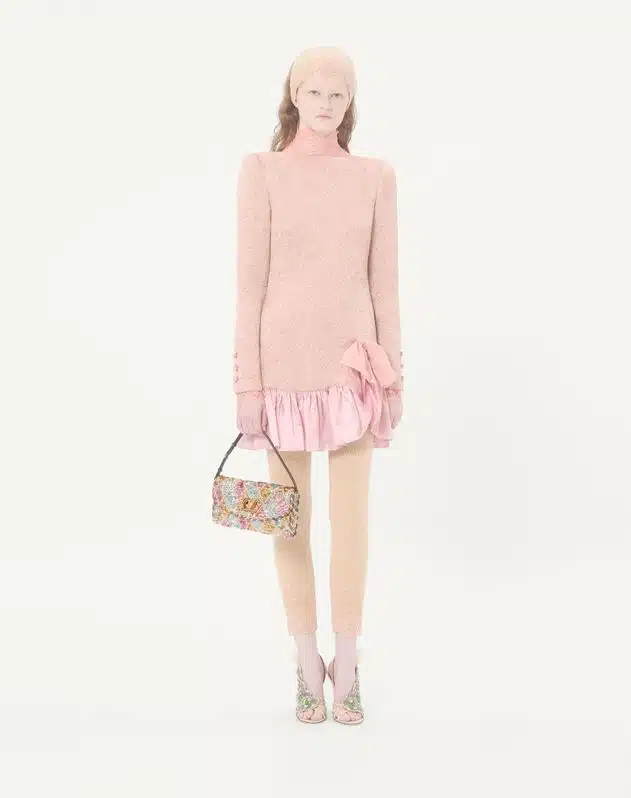 Valentino Garavani Devain Small Shoulder Bag With Rhombelle Embroidery. - Image 2