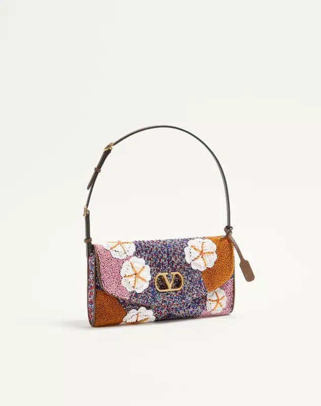 Valentino Garavani Devain Small Embroidered Shoulder Bag - Image 3