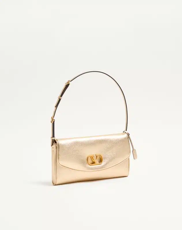 Valentino Garavani Devain Small Shoulder Bag In Laminated Nappa Leather - Image 2
