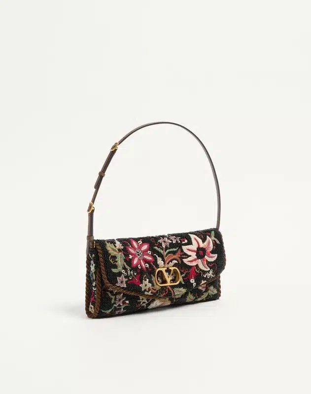 Valentino Garavani Devain Embroidered Small Shoulder Bag - Image 2