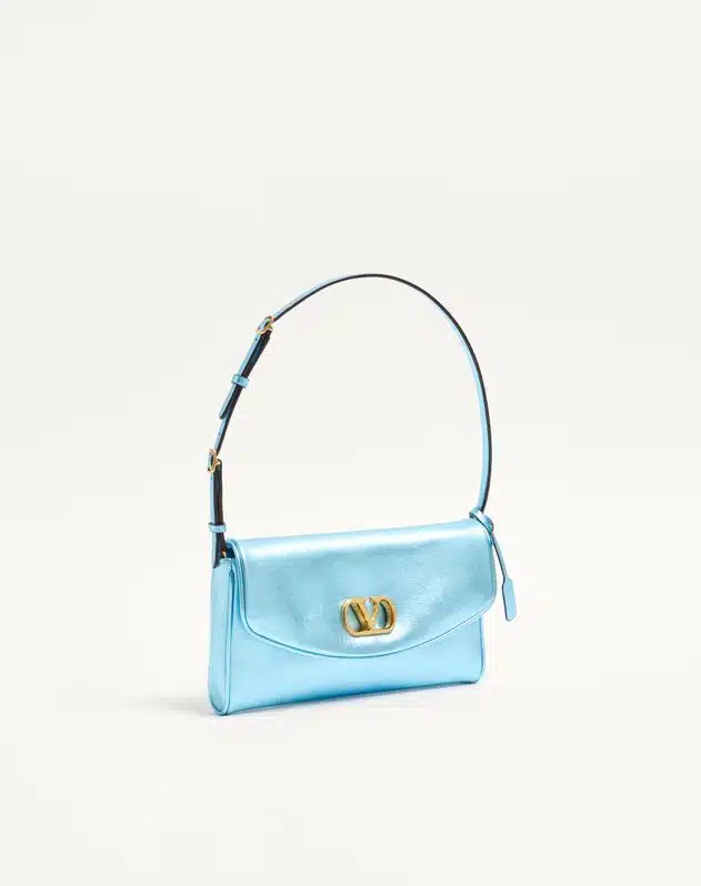 Valentino Garavani Devain Small Shoulder Bag In Laminated Nappa Leather - Image 2
