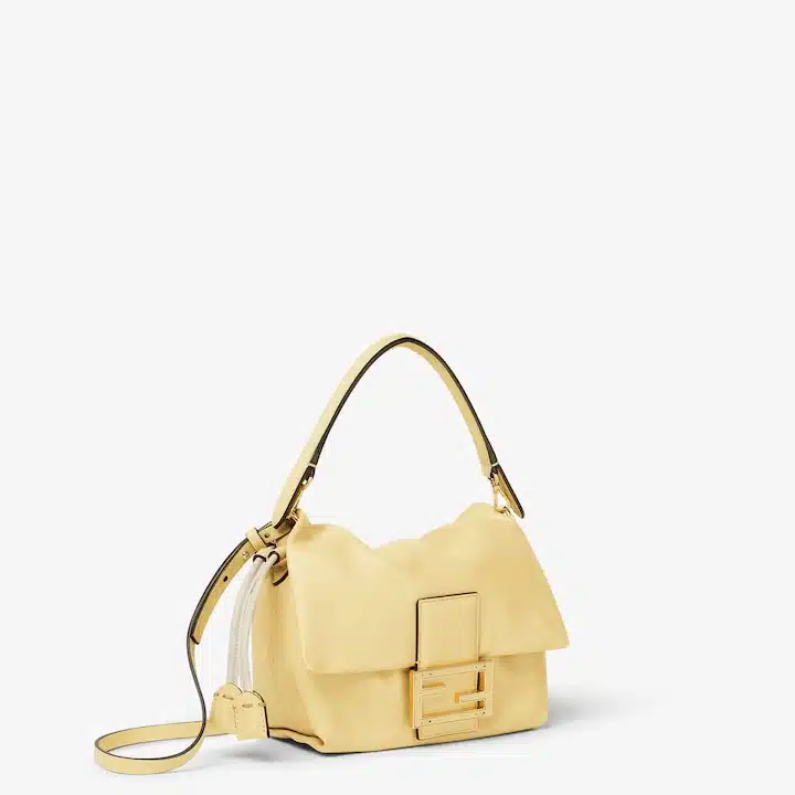 Mamma Baguette Small Light yellow nappa leather mini-bag - Image 2