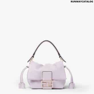 Mamma Baguette Small Anemone purple nappa leather mini-bag
