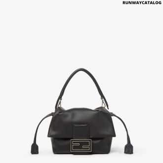 Mamma Baguette Small Black nappa leather mini bag