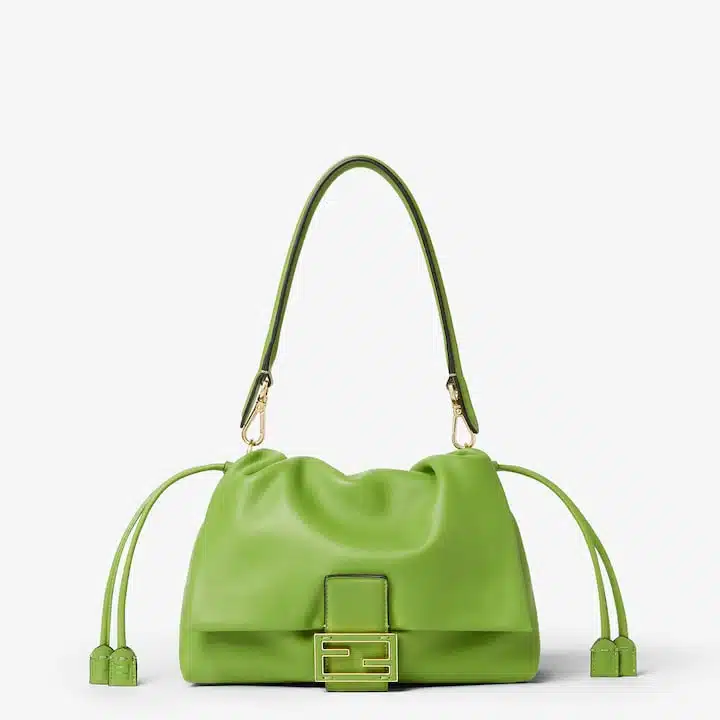 Mamma Baguette Medium Forest green nappa leather bag