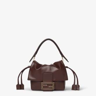 Mamma Baguette Small Mahogany brown nappa leather mini-bag