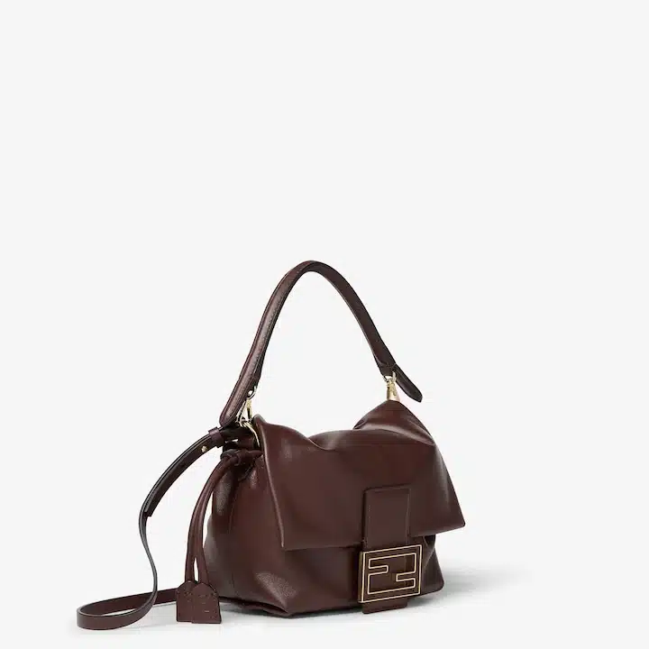 Mamma Baguette Small Mahogany brown nappa leather mini-bag - Image 3